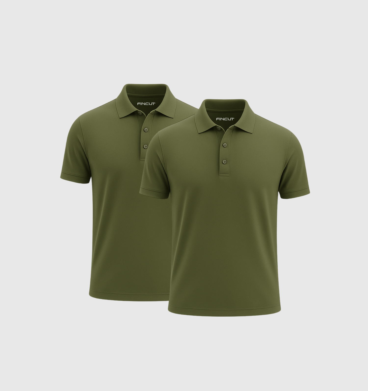 Pachet de 2 tricouri Polo - Kaki