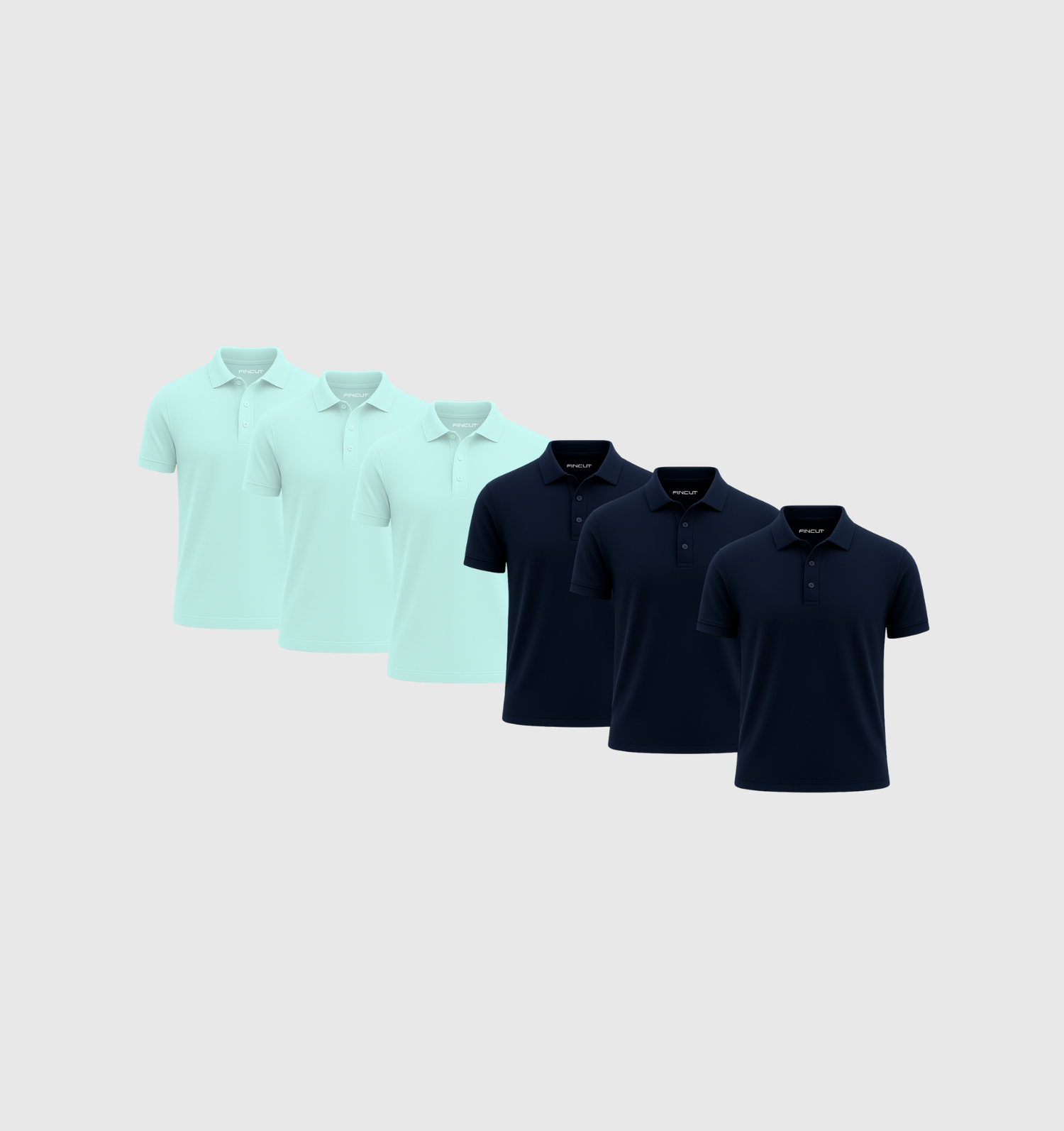 Pachet de 6 tricouri Polo - Ocean