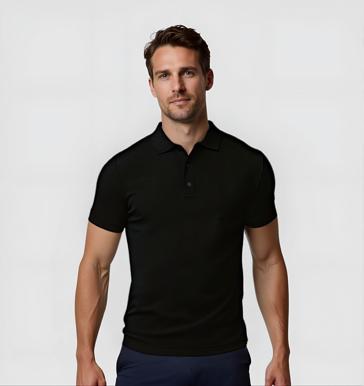 Pachet de 6 tricouri Polo - Negru