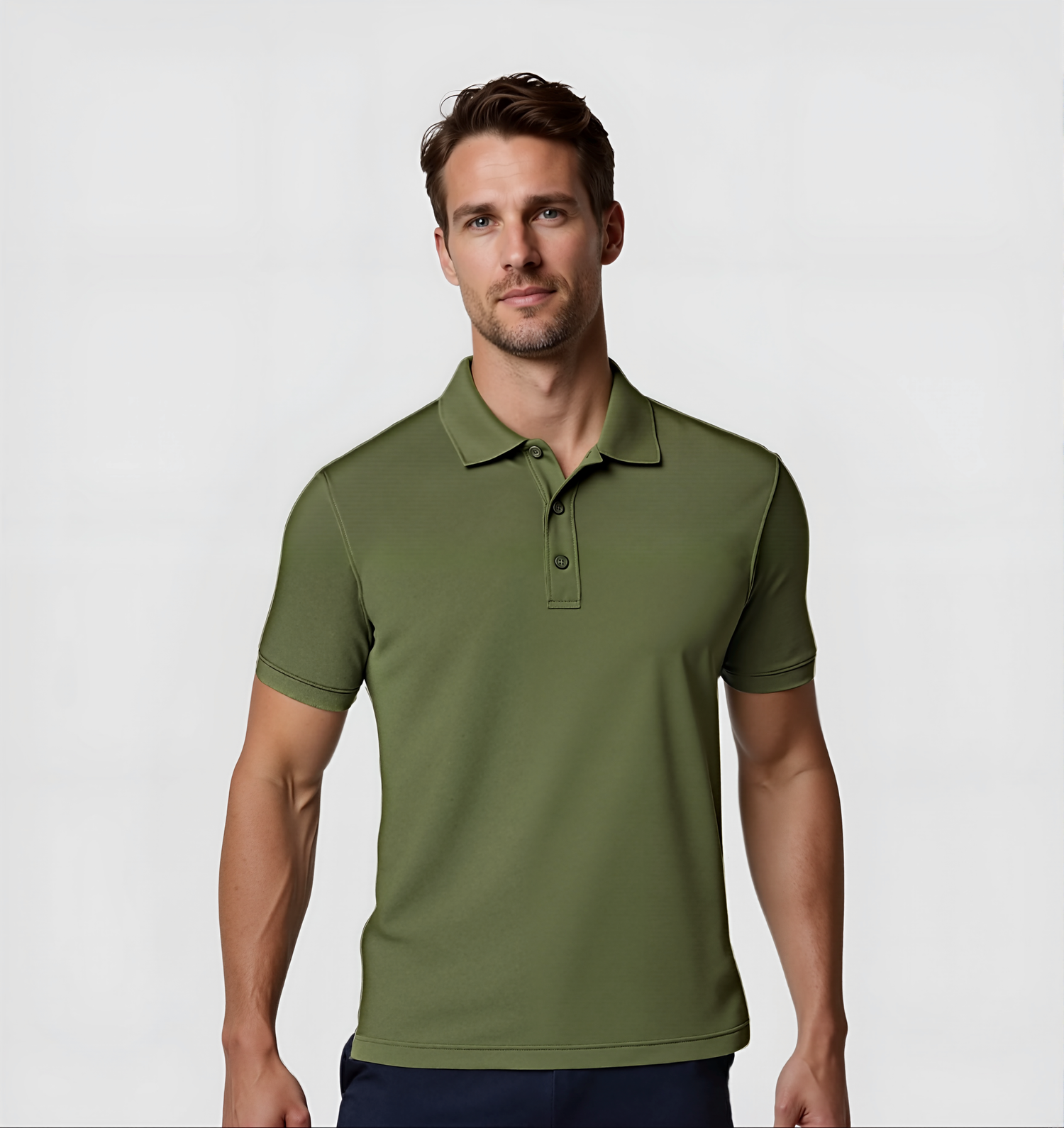 Pachet de 6 tricouri Polo - Kaki